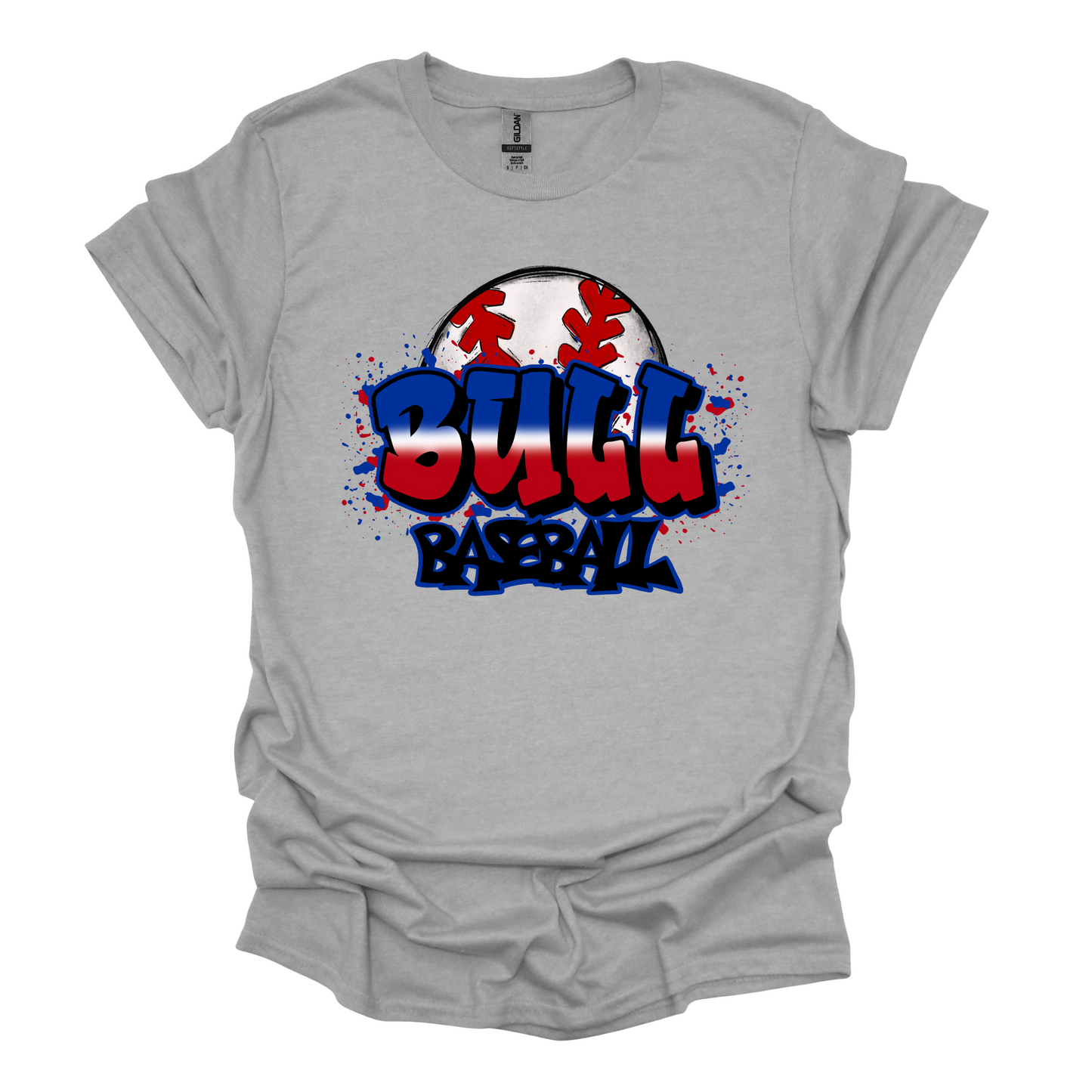 Graffiti Bull Baseball (choice of tee or tank)