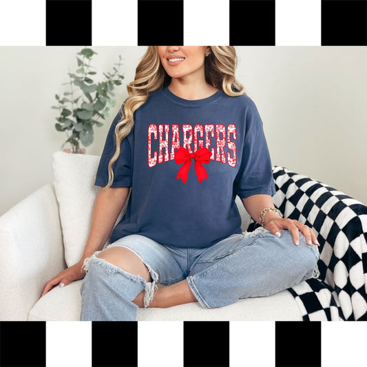 Coquette Bow Chargers