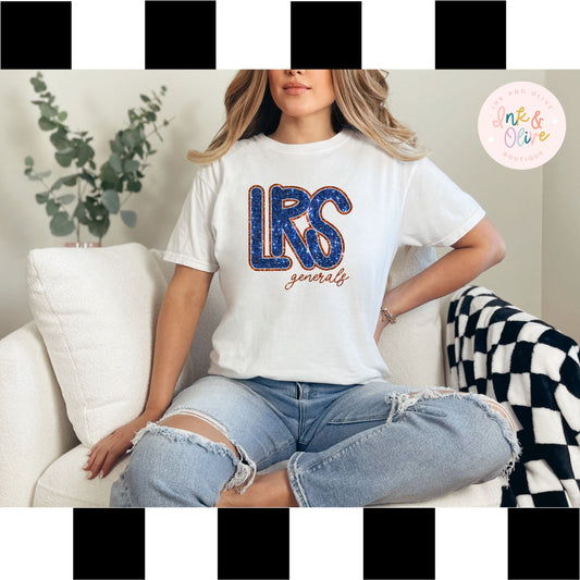 LRS Faux Glitter (Comfort Color Tee, Long Sleeve, Sweatshirt)