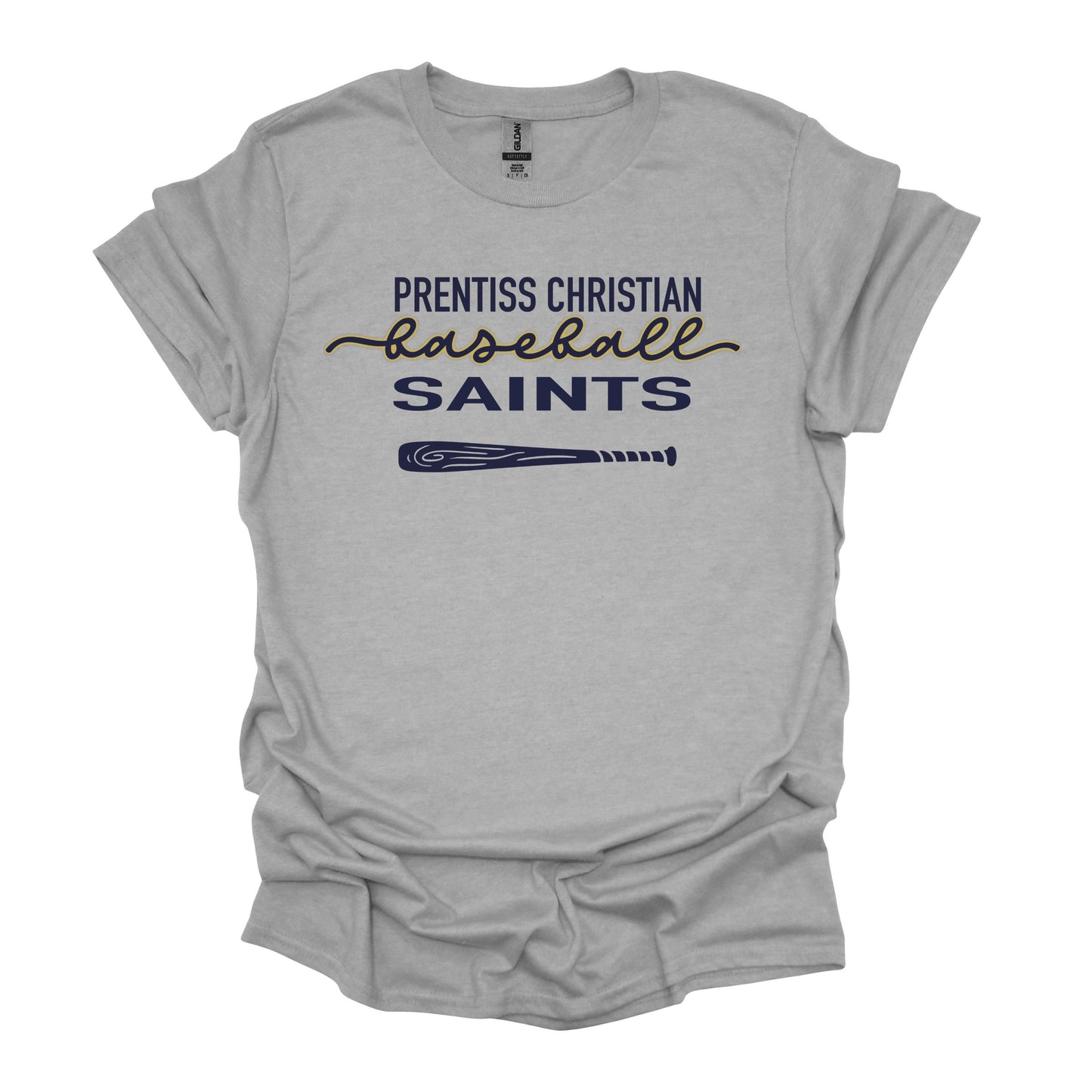 Prentiss Christian Baseball SAINTS (choice of tee, tank, sweatshirt)