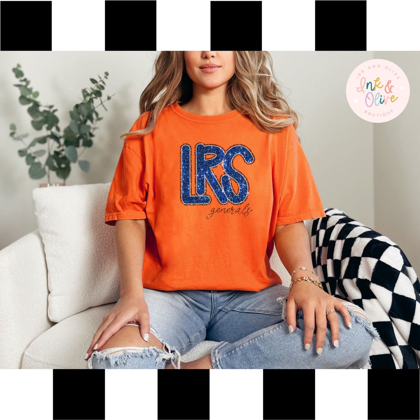 LRS Faux Glitter (Basic Tee Long Sleeve, Sweatshirt)