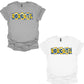 Polka Dots and Stripes Blue and Gold Bobcat Tee