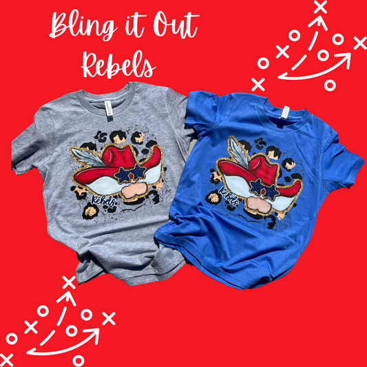 Bling It Out Rebels Tee