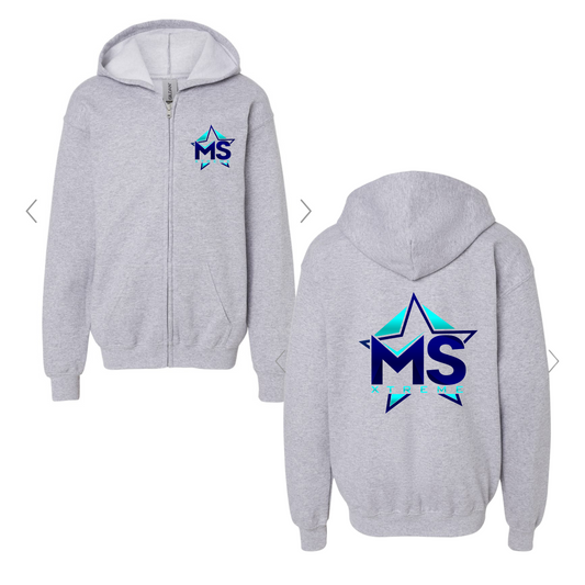 MSX logo full zip hoodie