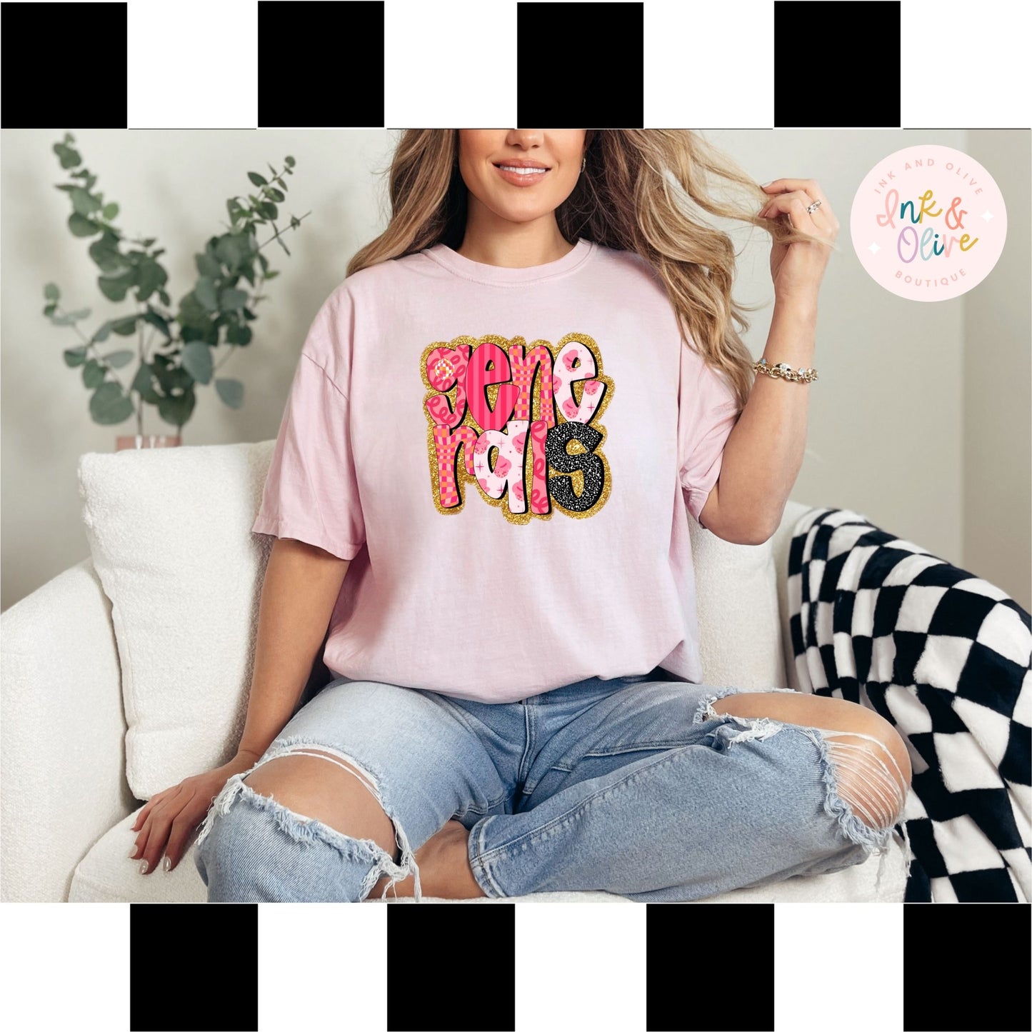 Disco Glitter Vibes Generals Sweatshirt