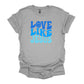 Love Like Jesus Blue Font