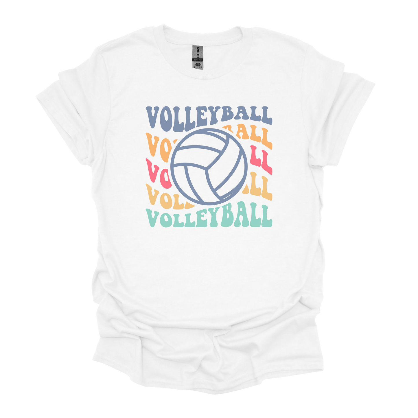 Volleyball Wave (choose brand and font/tee color)