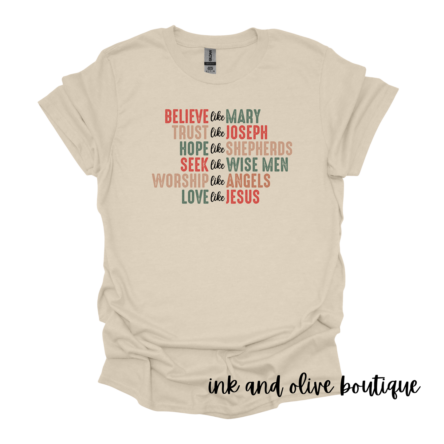 Love Like Jesus Christmas Tee